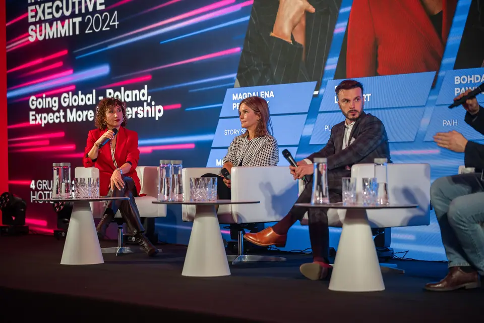 Speaking in the panel „Going Global – Poland, Expect More Leadership”, EXS 2024