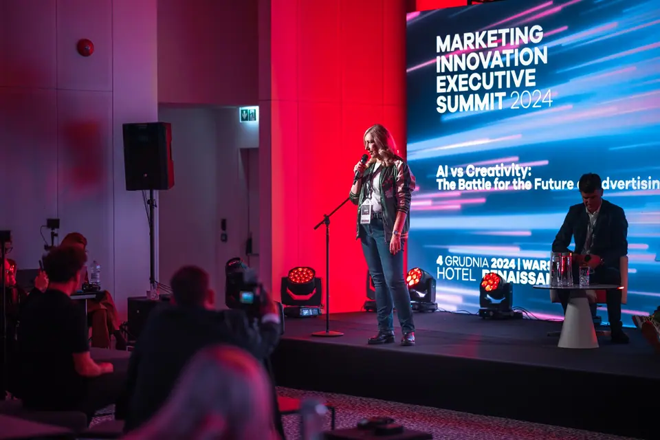 A talk in the „AI vs Creativity: The Battle for the Future of Advertising” block on the EXS 2024 stage